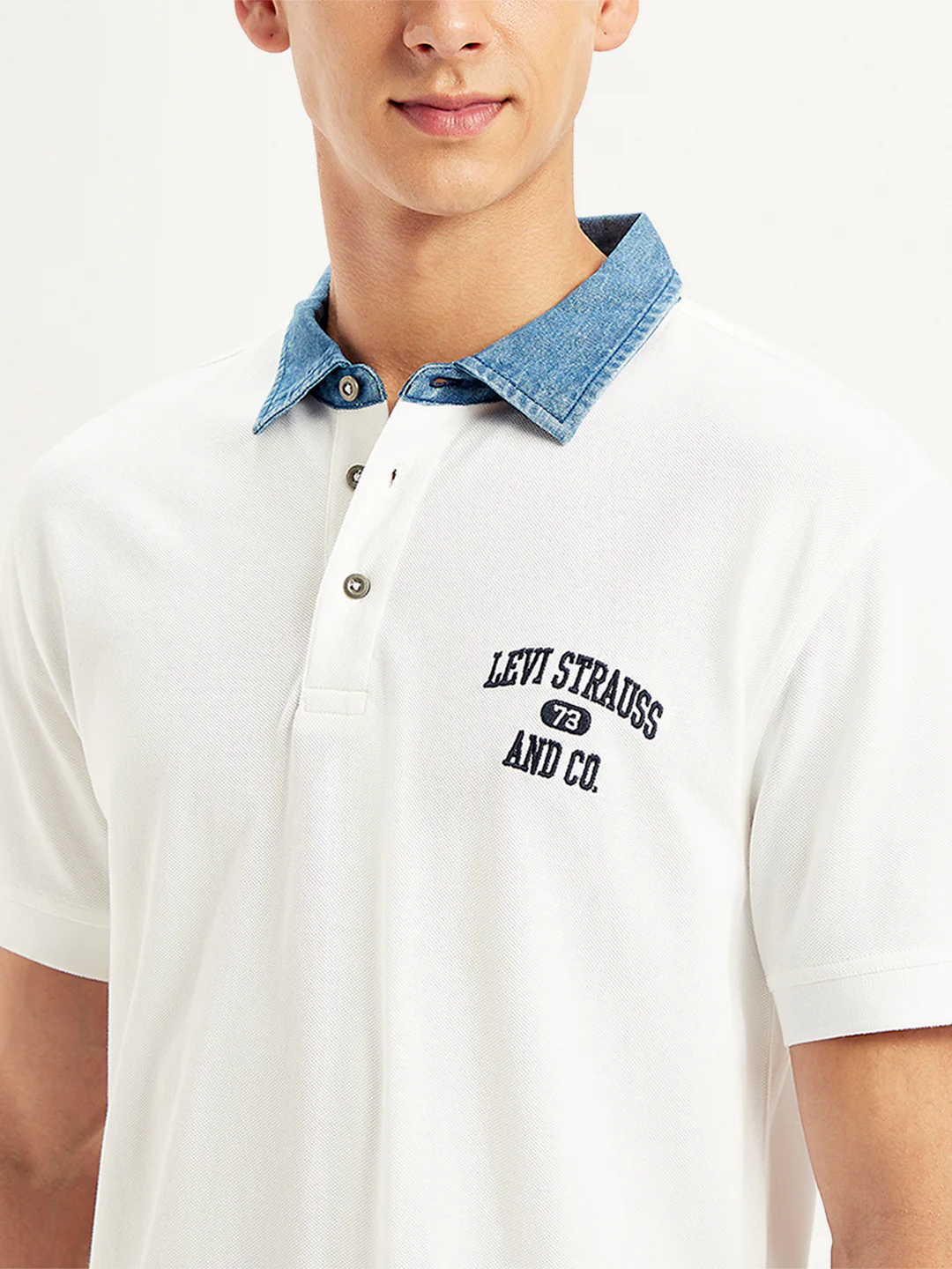 Men's Solid Slim Fit Polo T-Shirt - Image 5