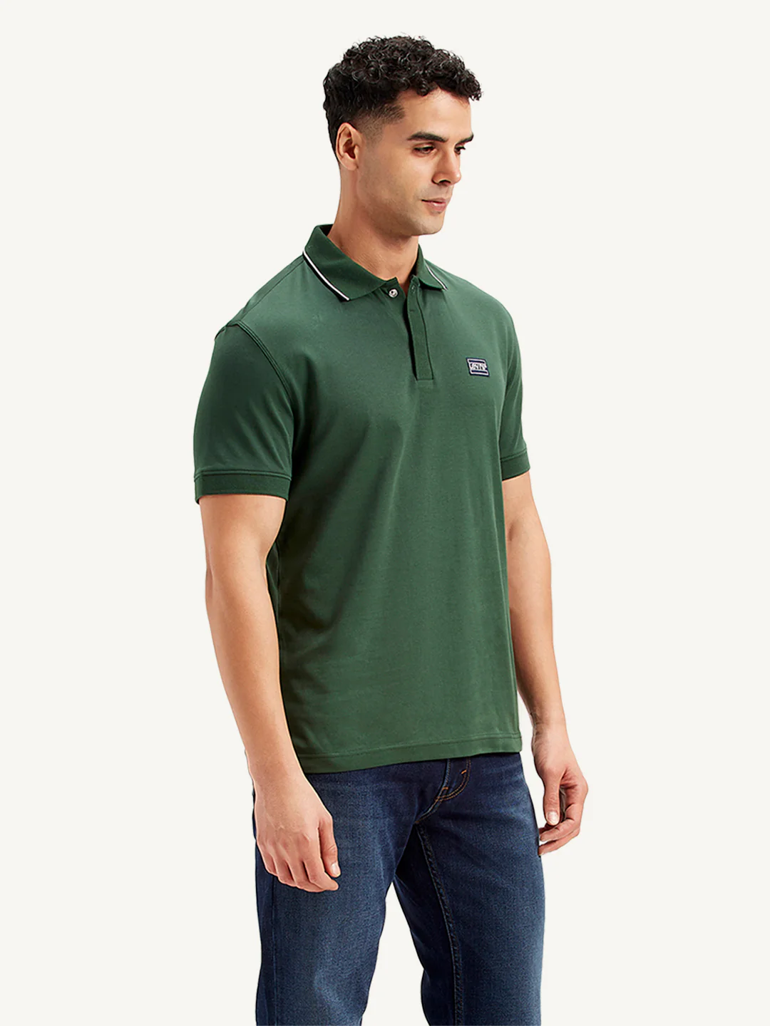 Men's Solid Slim Fit Polo T-Shirt - Image 4