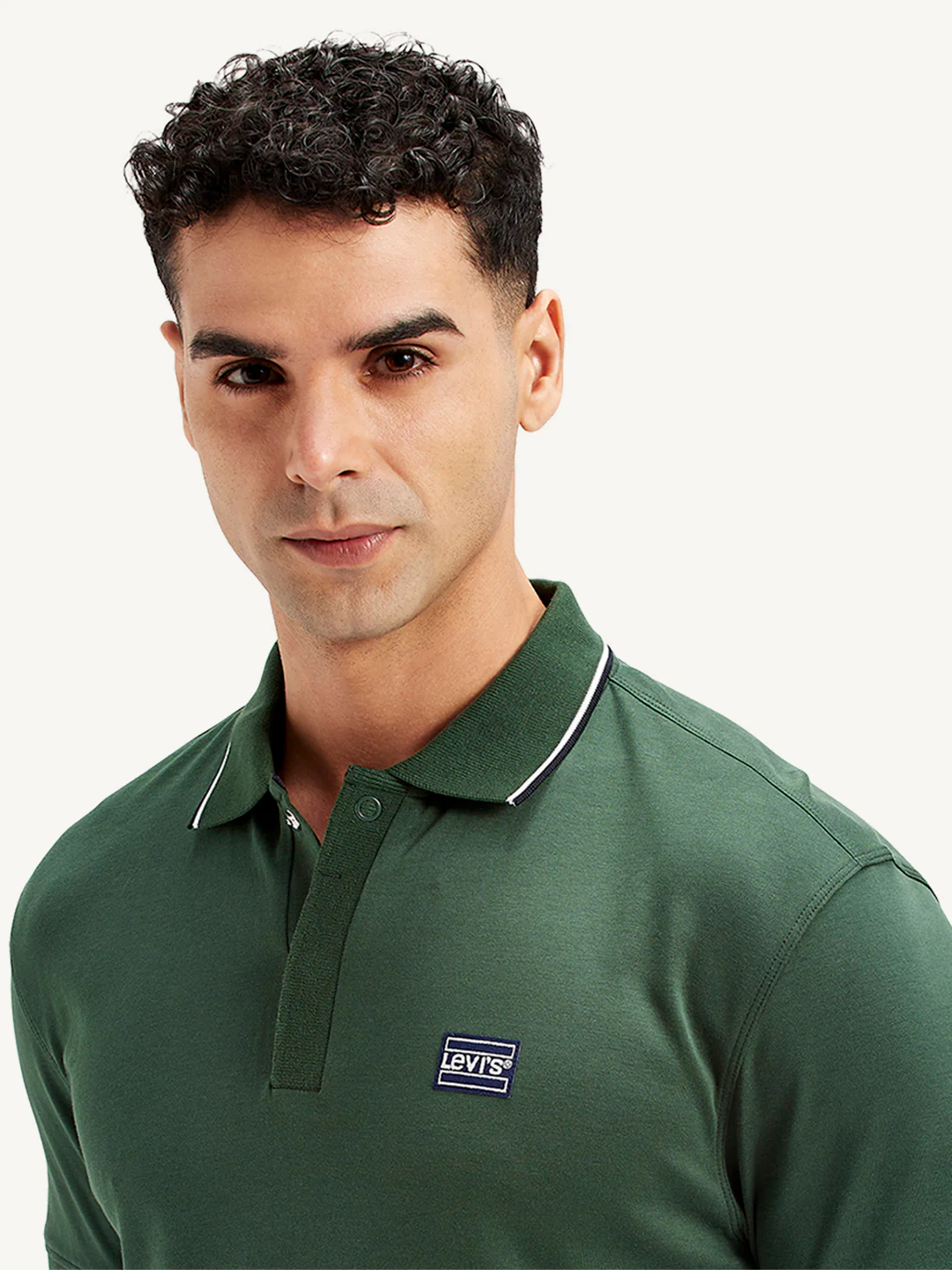 Men's Solid Slim Fit Polo T-Shirt - Image 5