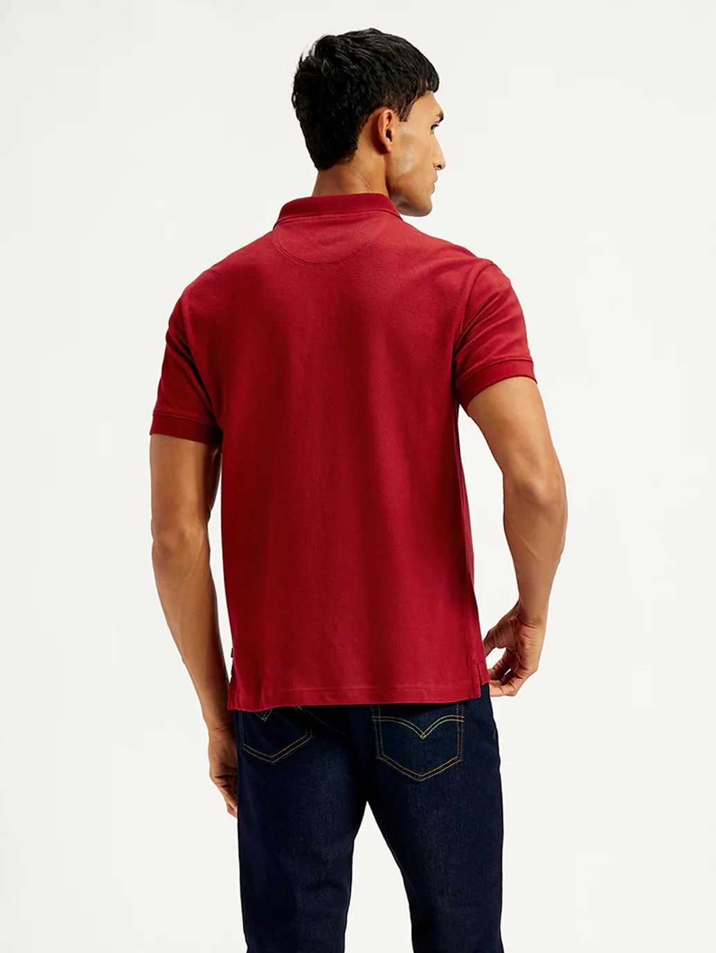 Men's Solid Slim Fit Polo T-Shirt - Image 4