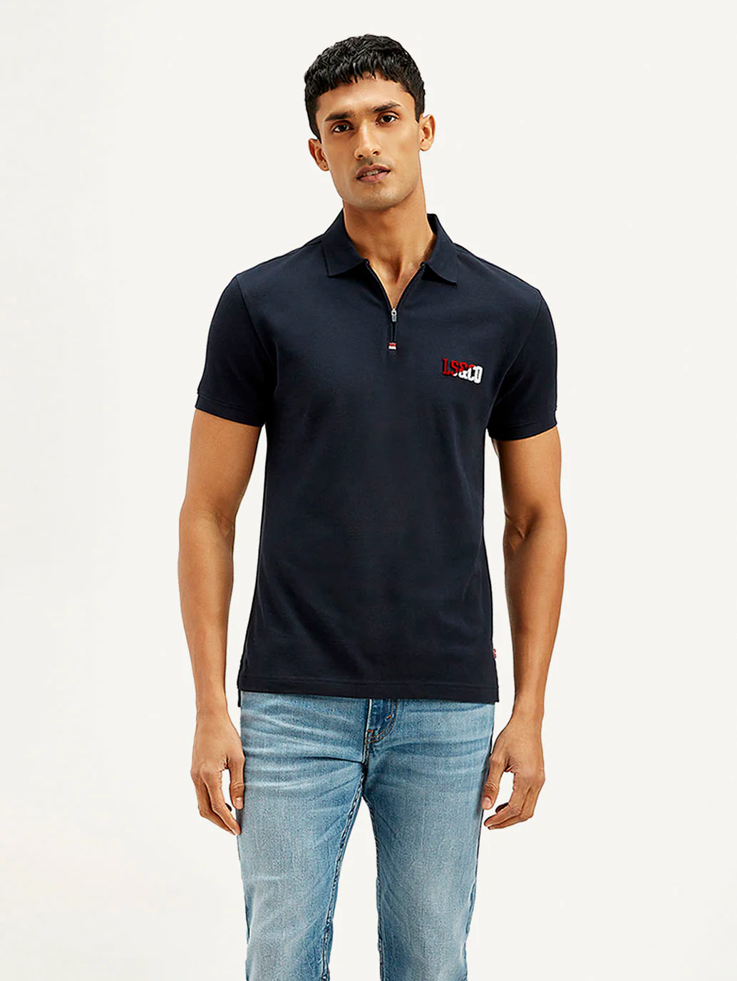 Men's Solid Slim Fit Polo T-shirt - Image 2