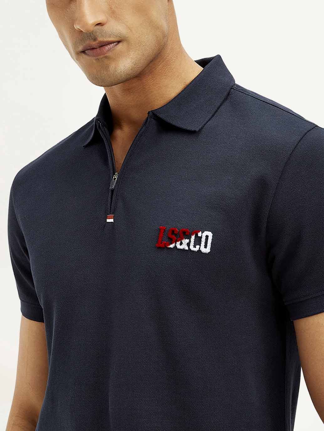 Men's Solid Slim Fit Polo T-shirt - Image 4