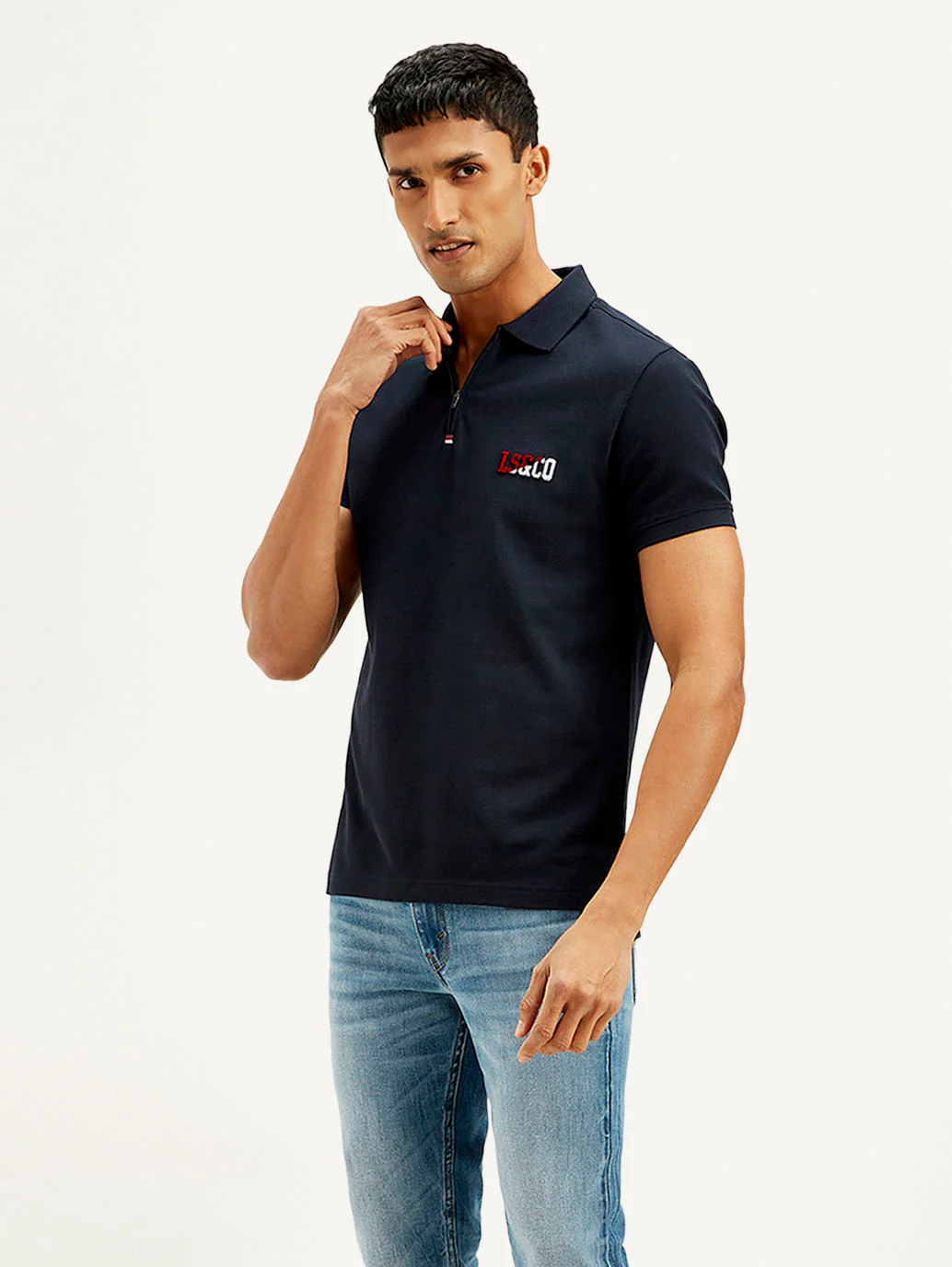 Men's Solid Slim Fit Polo T-shirt - Image 5