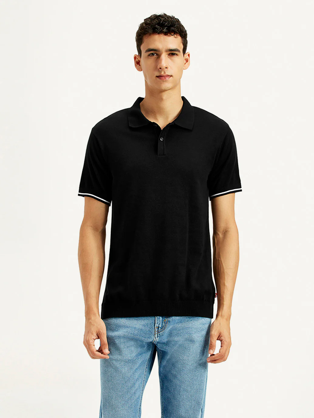 Men's Solid Slim Fit Polo T-Shirt