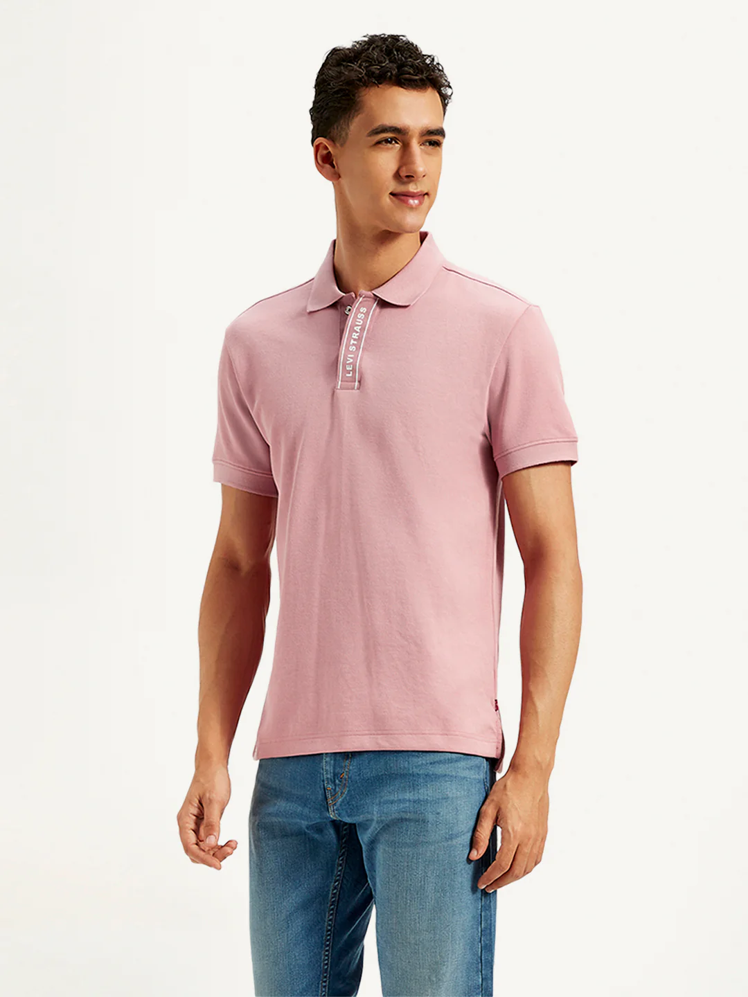 Men's Solid Slim Fit Polo T-Shirt - Image 4
