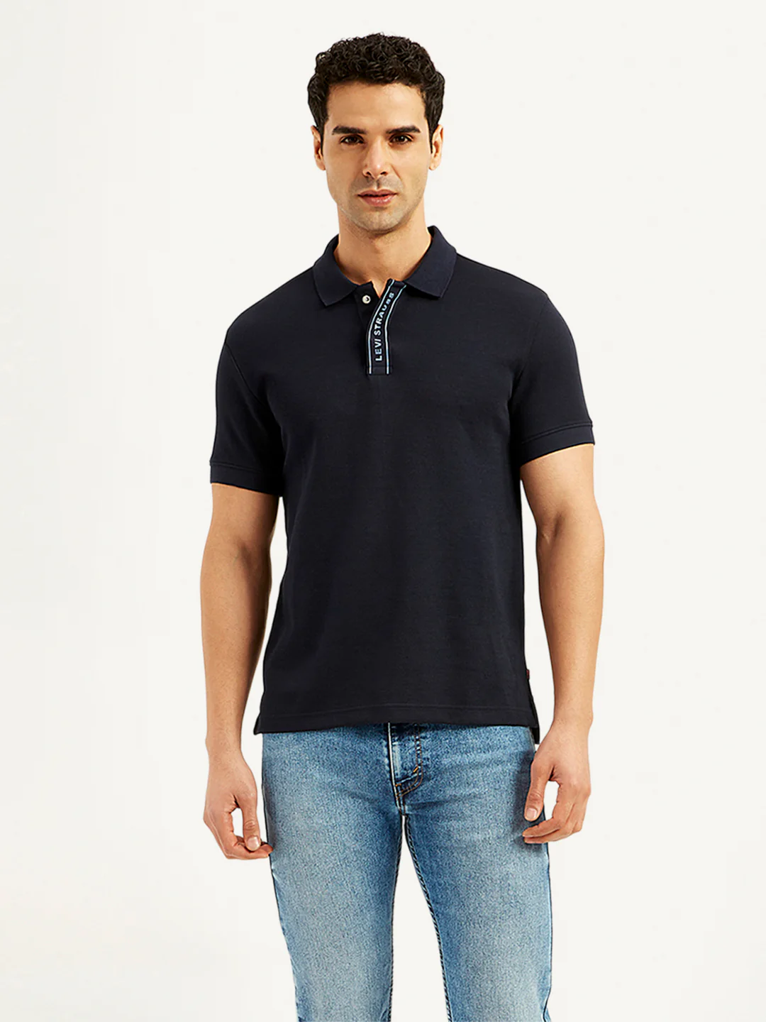 Men's Solid Slim Fit Polo T-Shirt - Image 2