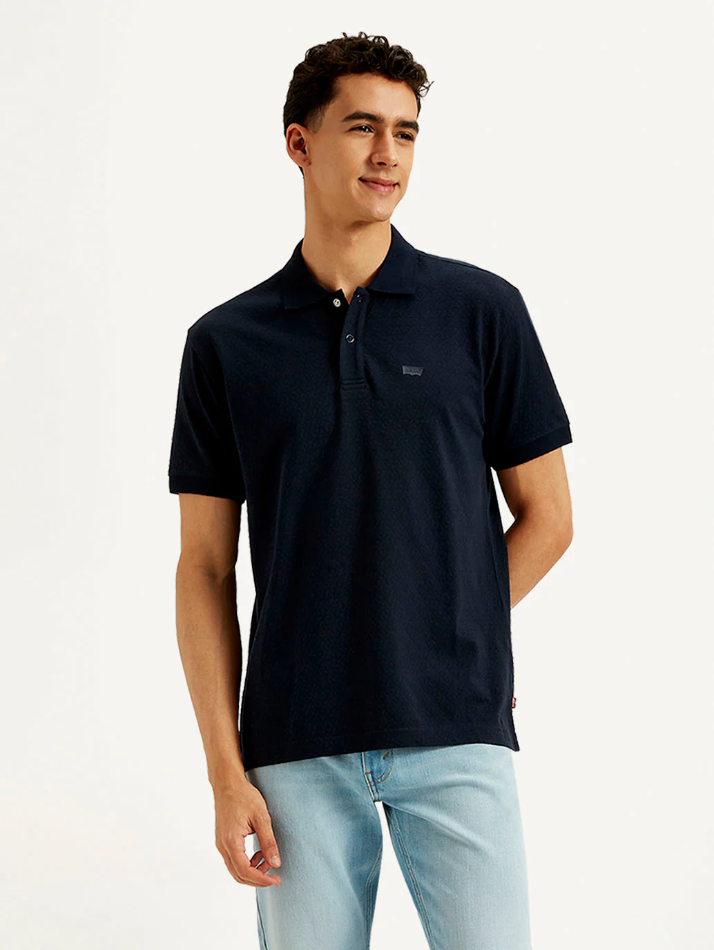 Men's Solid Slim Fit Polo T-shirt - Image 2