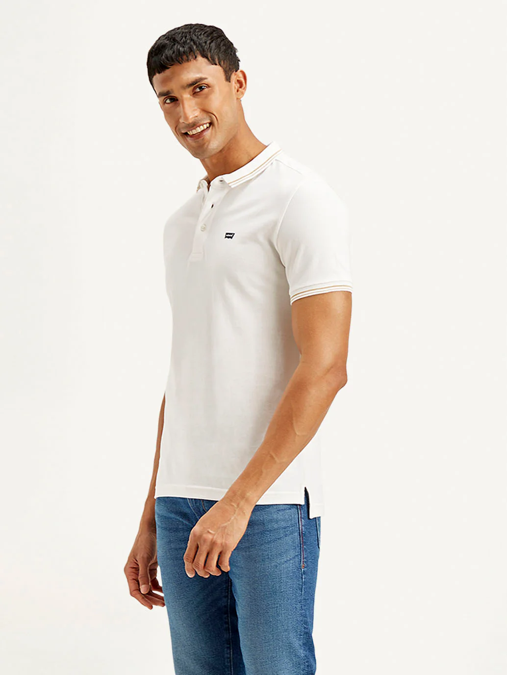 Men's Solid Slim Fit Polo T-shirt - Image 5