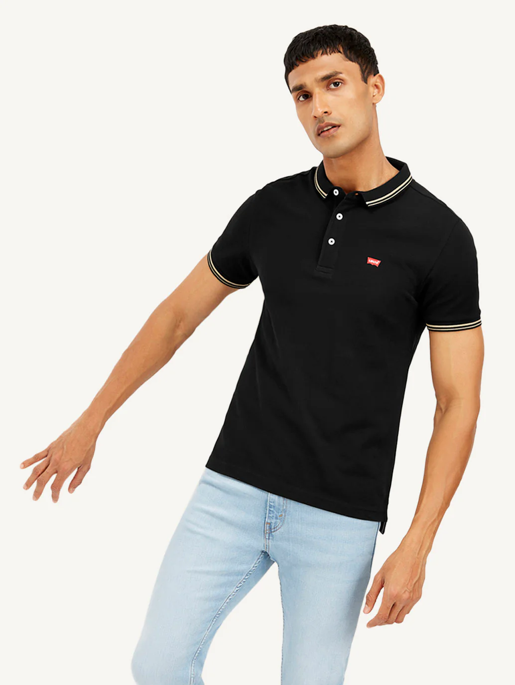 Men's Solid Slim Fit Polo T-shirt - Image 5