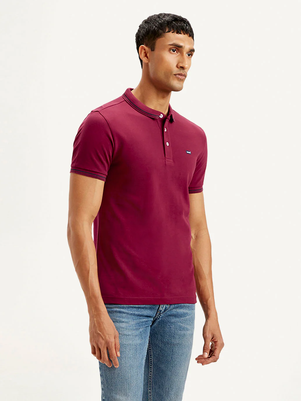 Men's Solid Slim Fit Polo T-shirt - Image 5