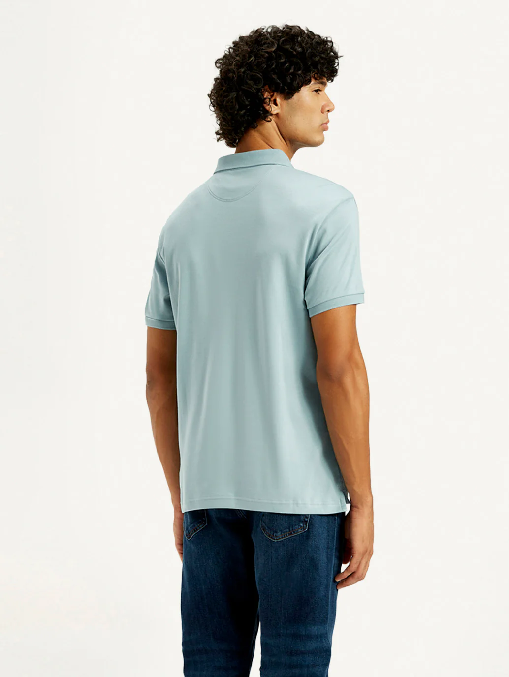 Men's Solid Slim Fit Polo T-Shirt - Image 3