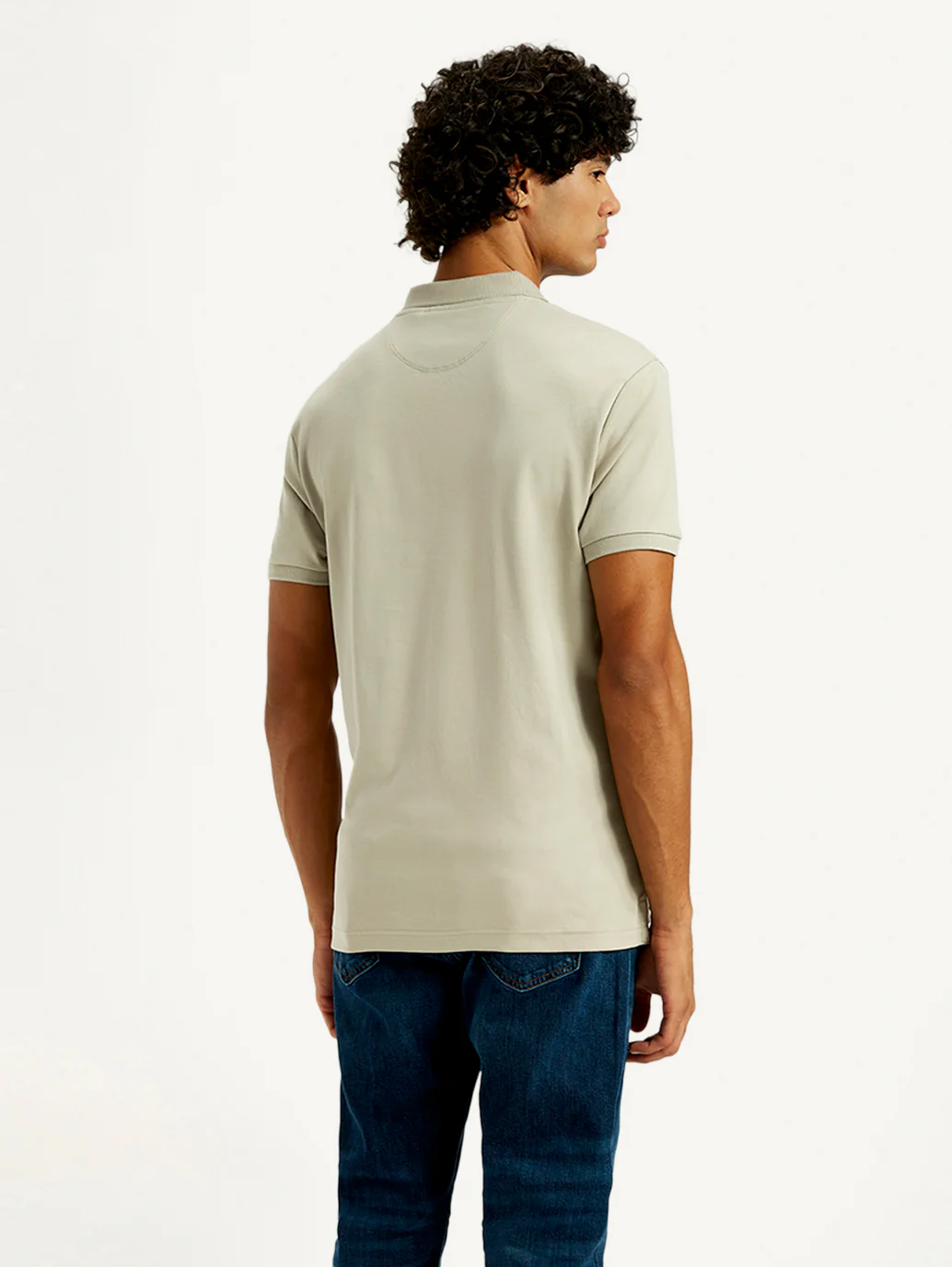 Men's Solid Slim Fit Polo T-Shirt - Image 3