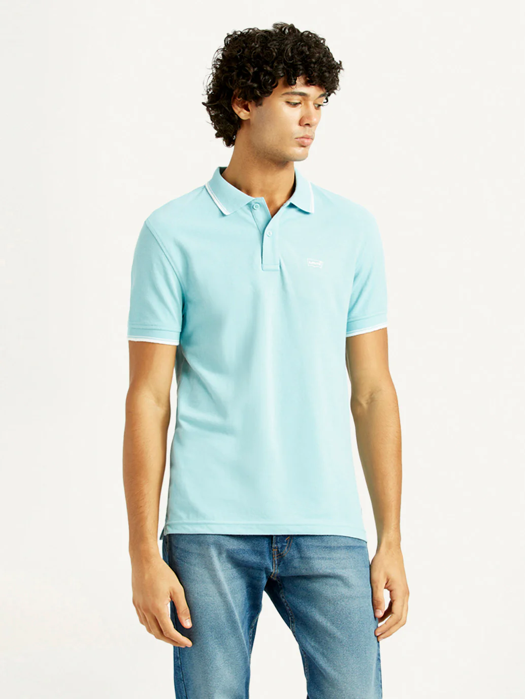 Men's Solid Slim Fit Polo T-Shirt - Image 2