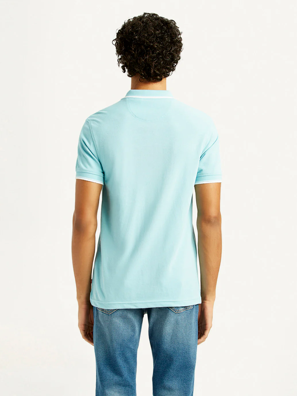 Men's Solid Slim Fit Polo T-Shirt - Image 3