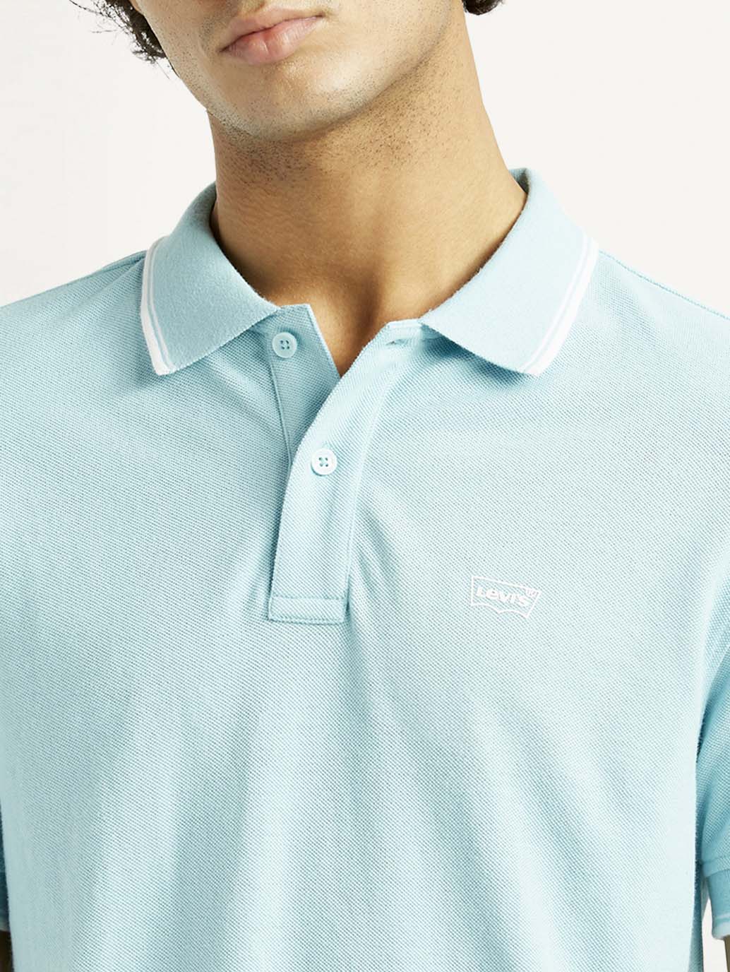 Men's Solid Slim Fit Polo T-Shirt - Image 4