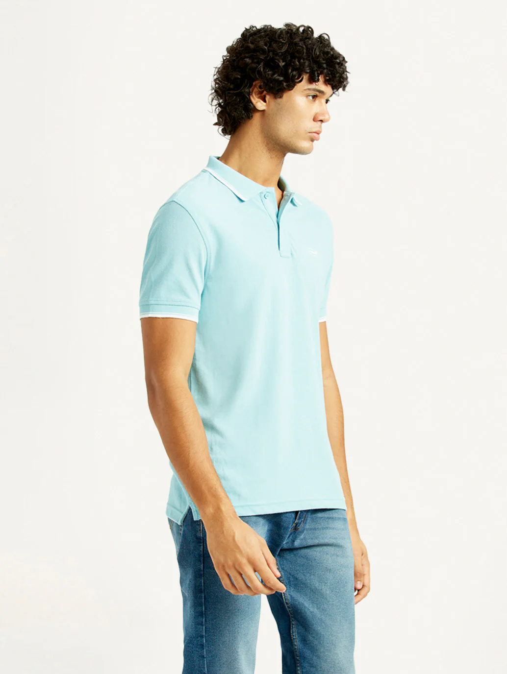 Men's Solid Slim Fit Polo T-Shirt - Image 5
