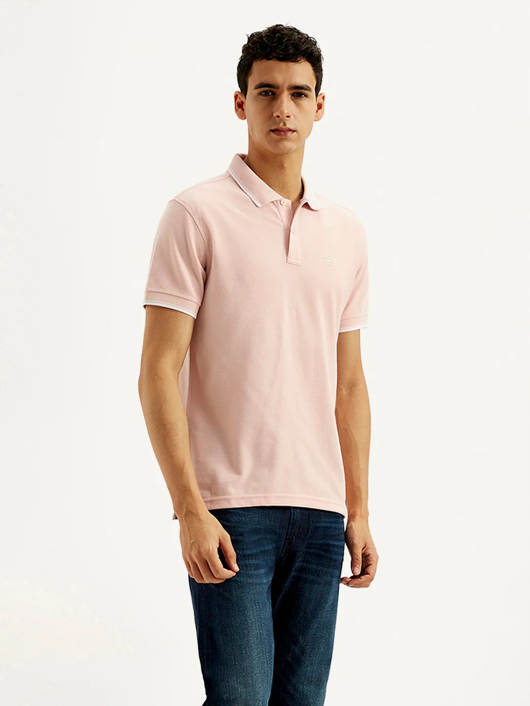 Men's Solid Slim Fit Polo T-shirt - Image 2