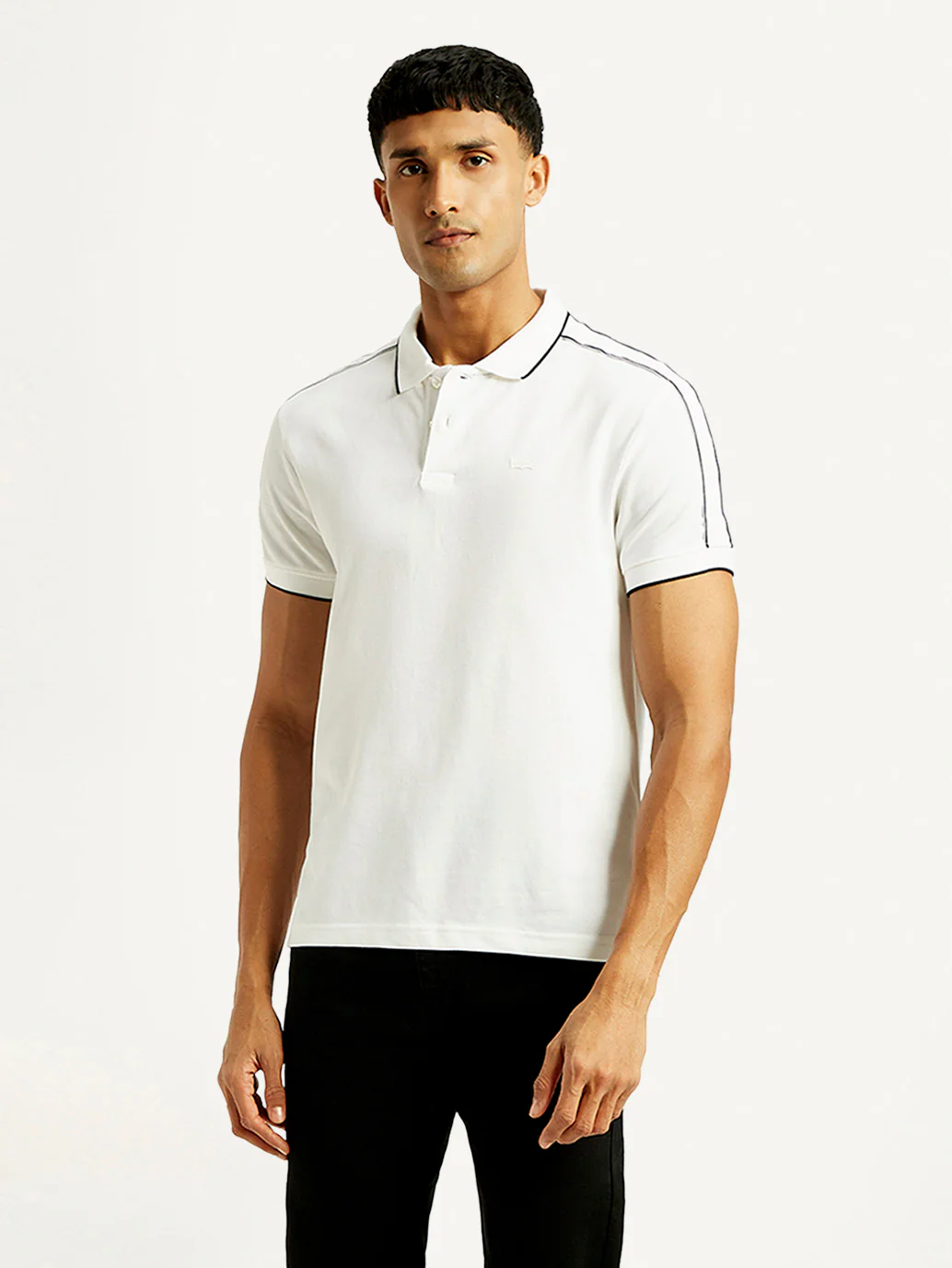 Men's Solid Slim Fit Polo T-shirt - Image 5