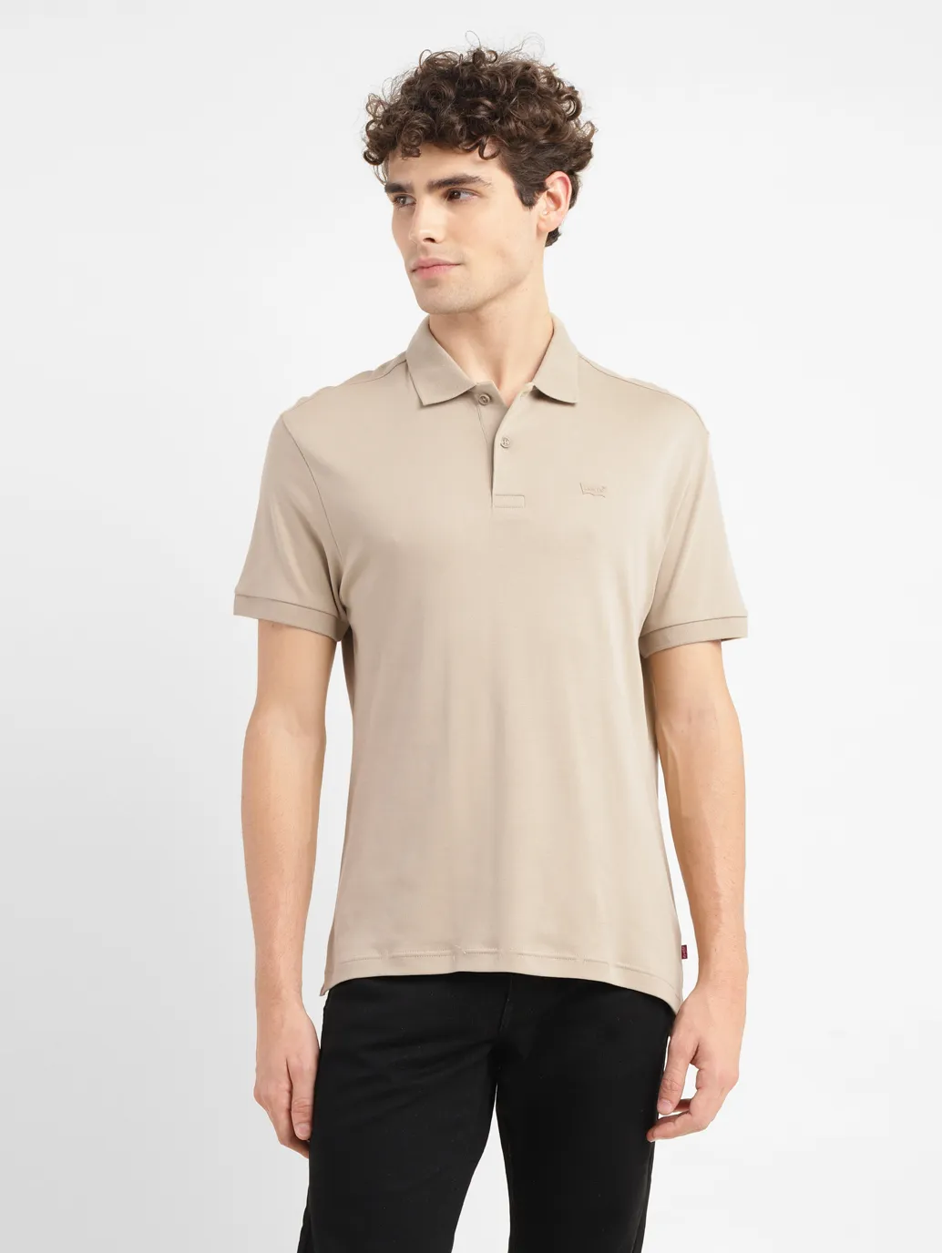 Men's Solid Slim Fit Polo T-shirt - Image 2