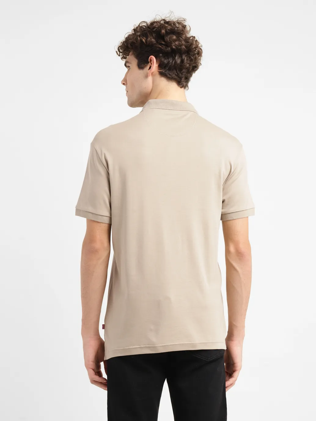 Men's Solid Slim Fit Polo T-shirt - Image 3