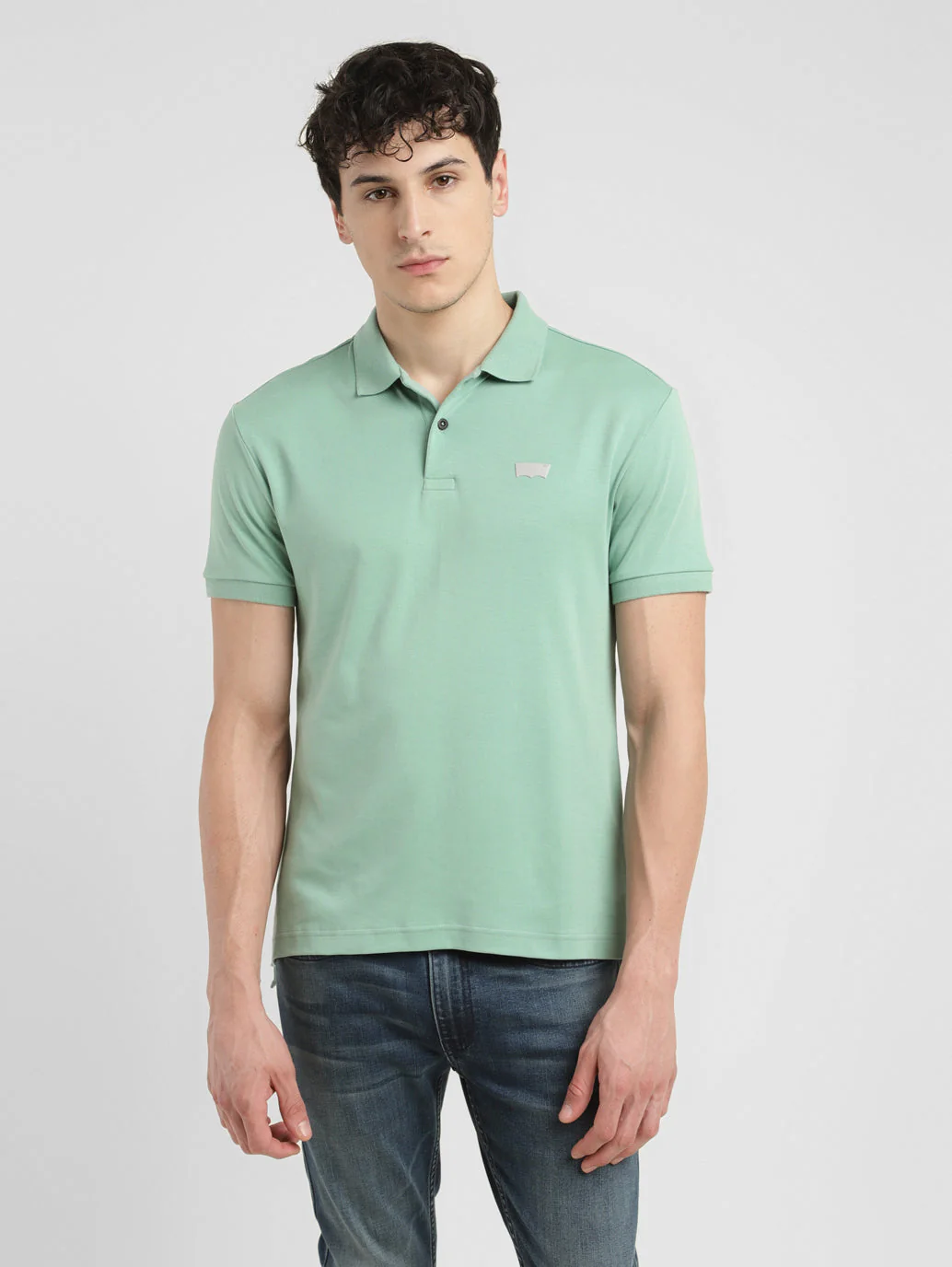 Men's Solid Slim Fit Polo T-shirt - Image 2