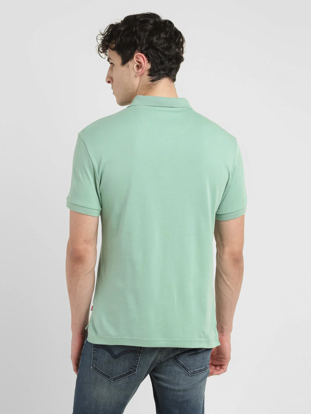 Men's Solid Slim Fit Polo T-shirt - Image 3