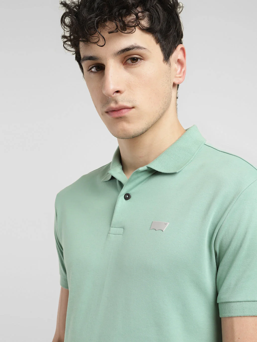 Men's Solid Slim Fit Polo T-shirt - Image 4