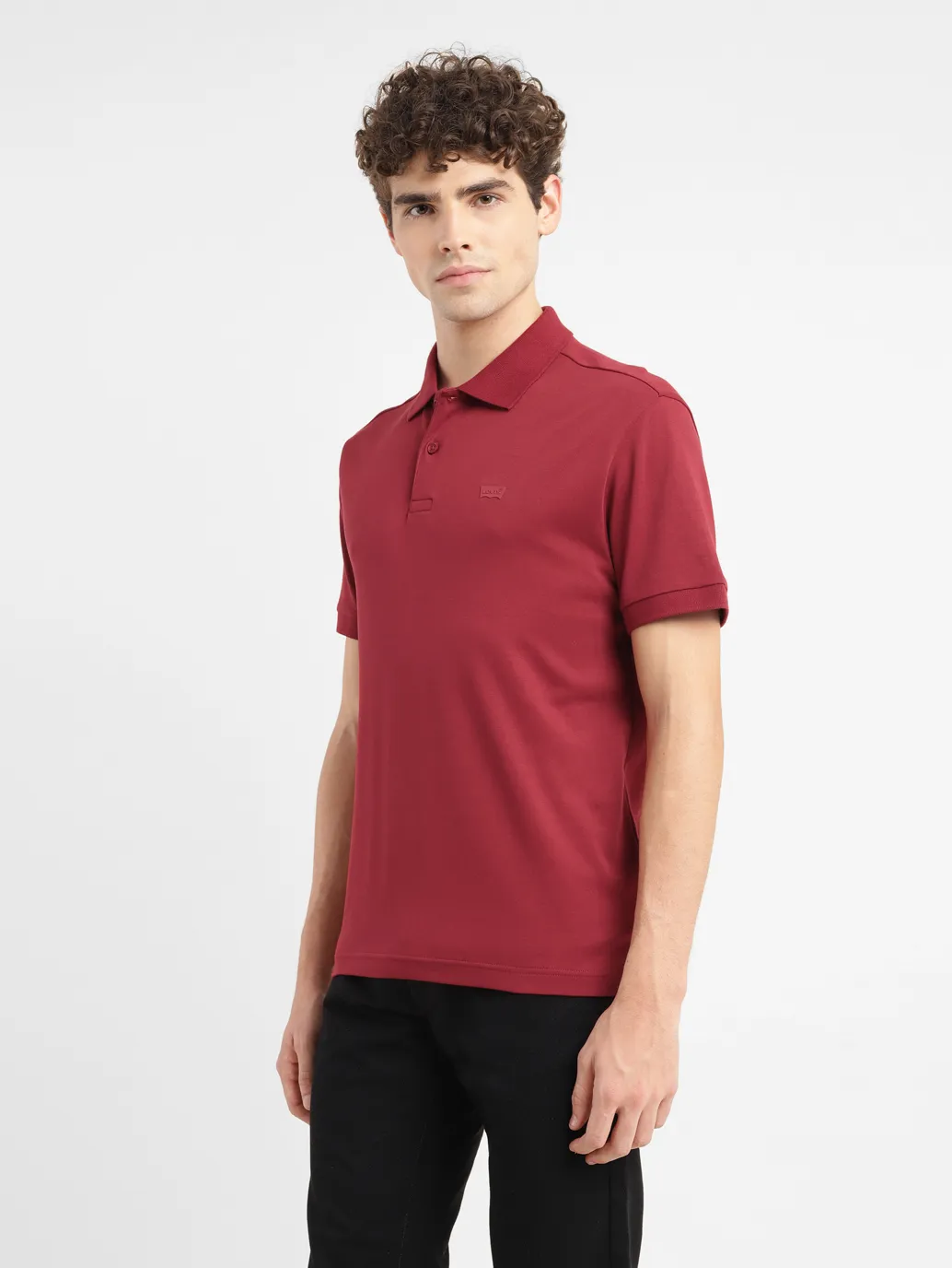 Men's Solid Slim Fit Polo T-shirt - Image 4