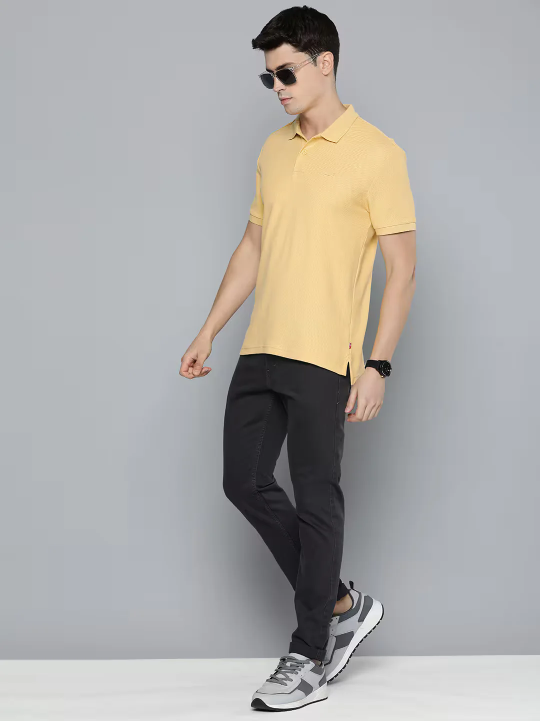Men's Solid Slim Fit Polo T-Shirt - Image 2