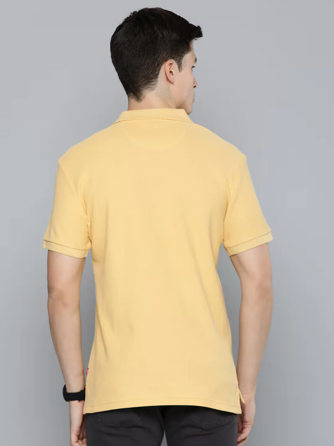Men's Solid Slim Fit Polo T-Shirt - Image 3