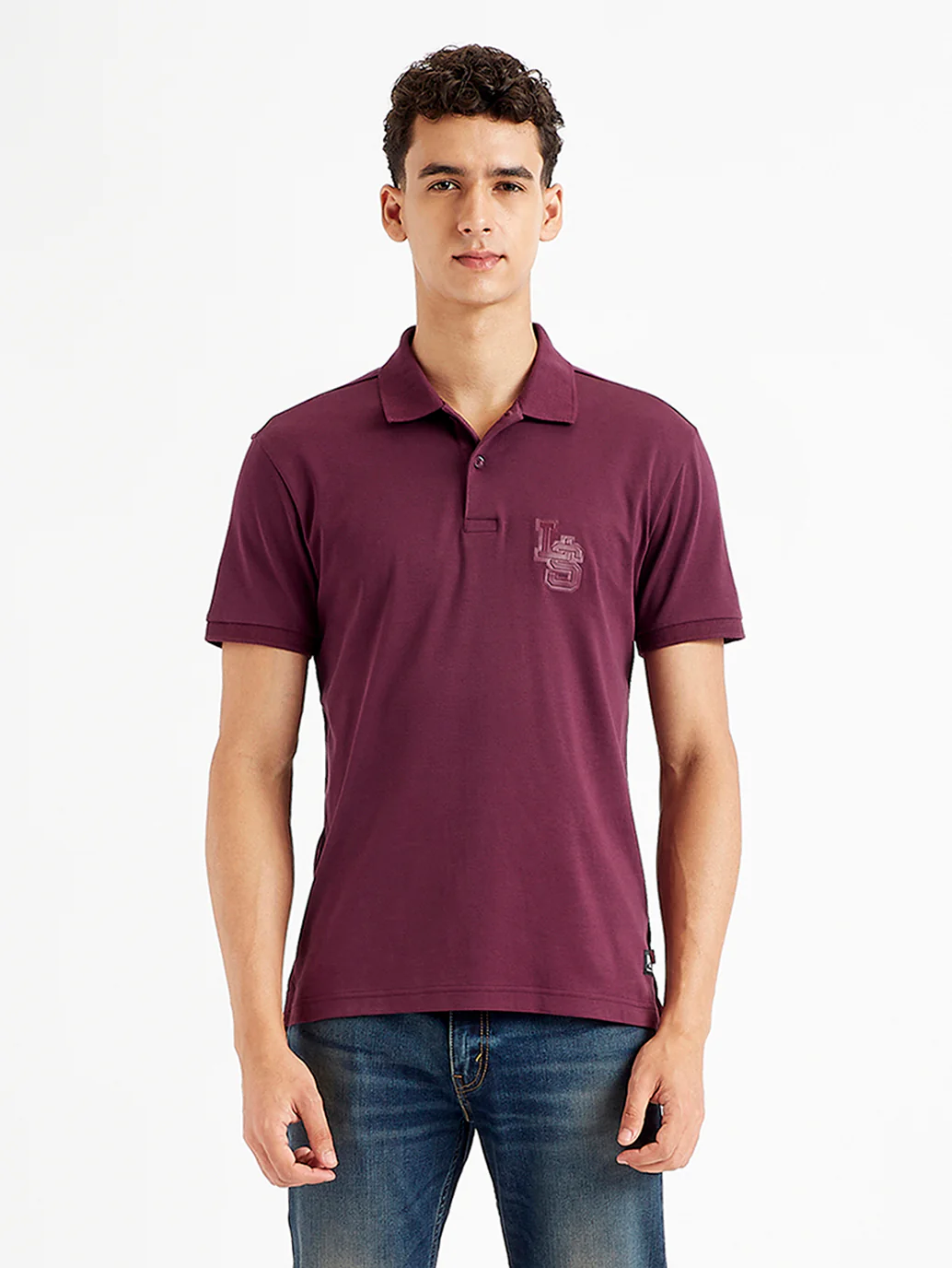 Men's Solid Slim Fit Polo T-Shirt - Image 2