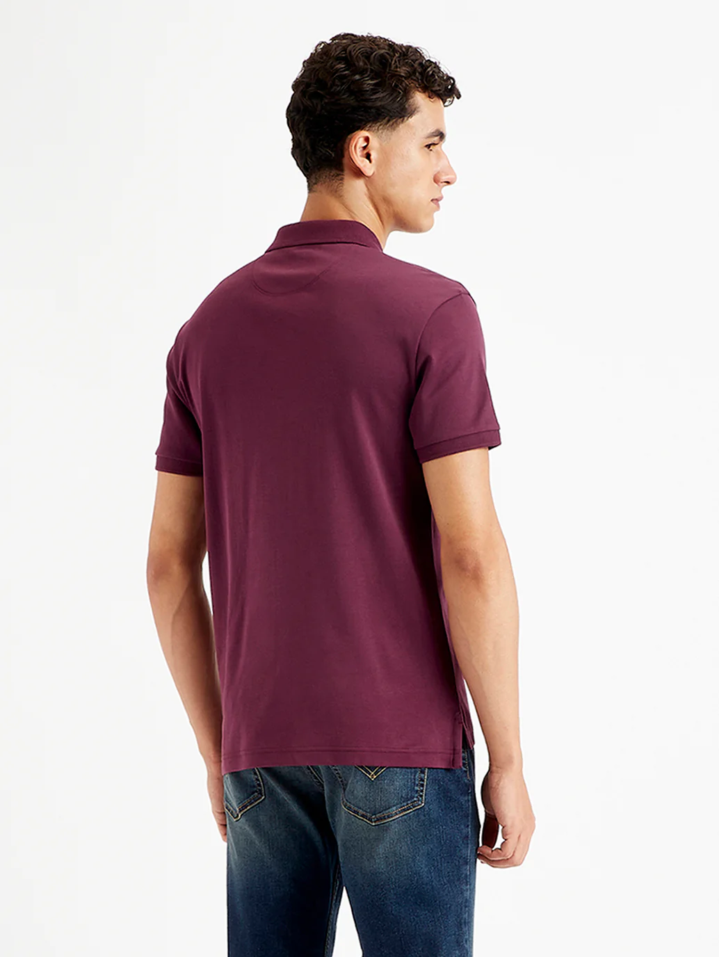 Men's Solid Slim Fit Polo T-Shirt - Image 3