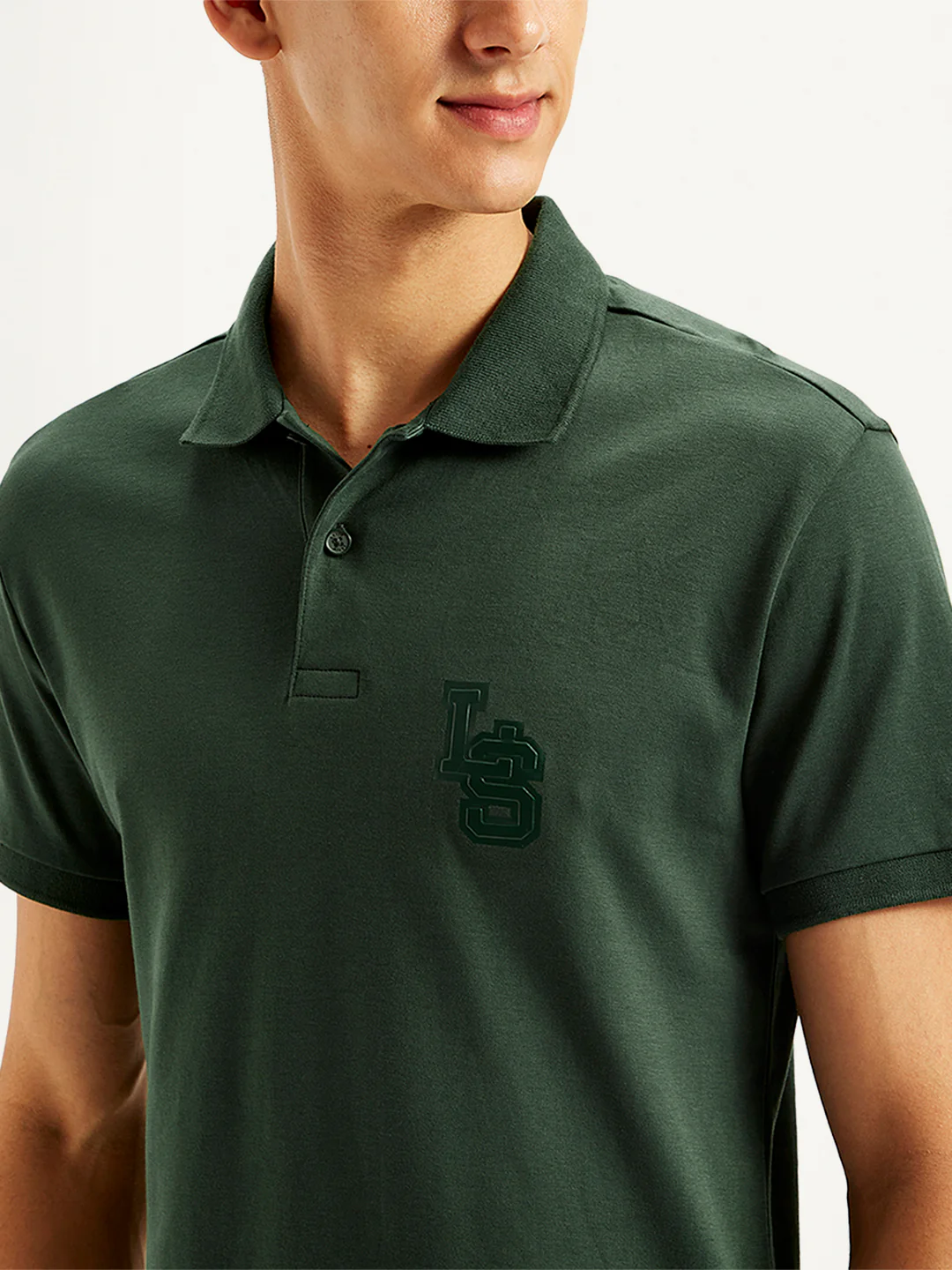 Men's Solid Slim Fit Polo T-Shirt - Image 4