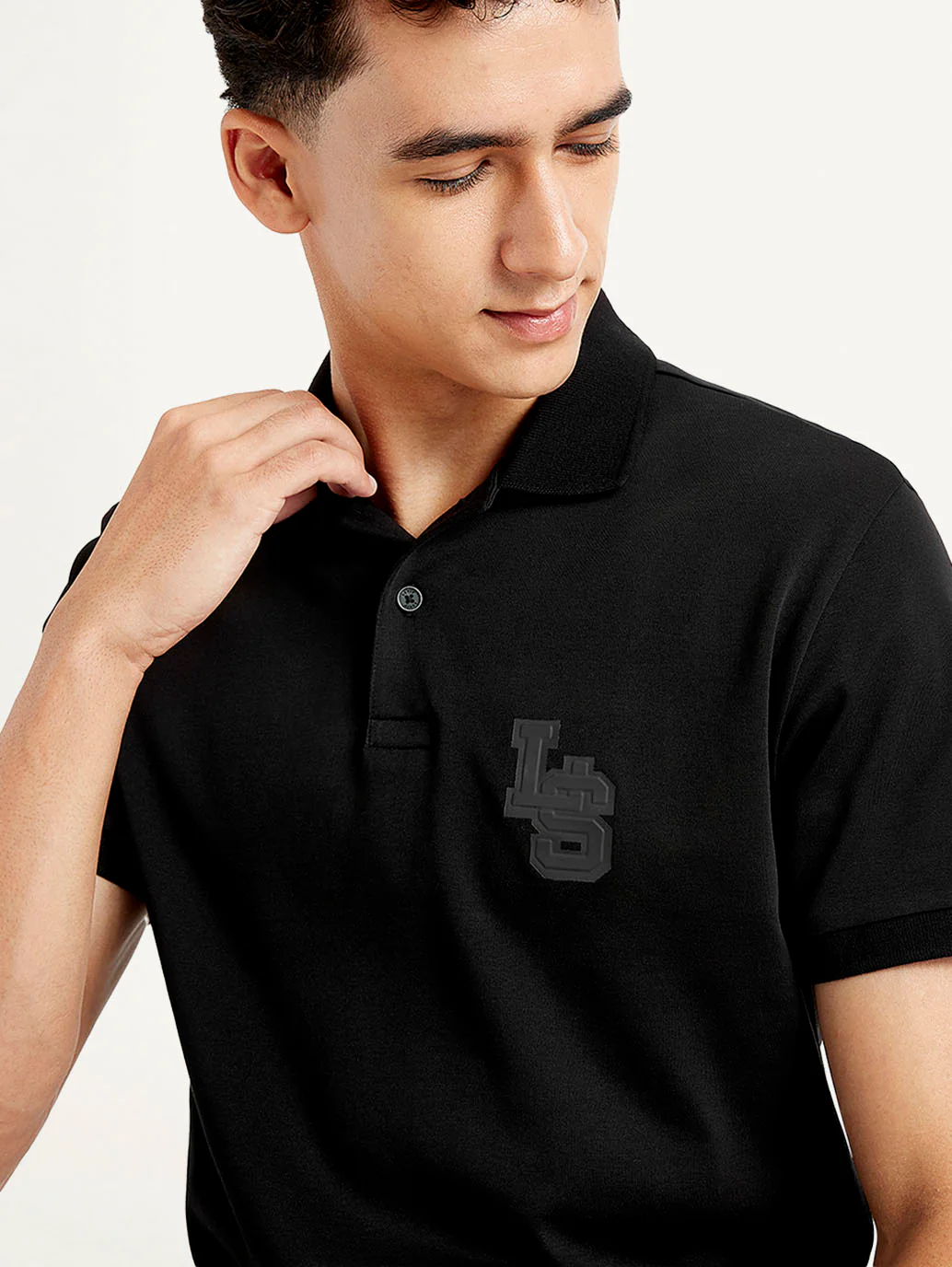 Men's Solid Slim Fit Polo T-Shirt - Image 3