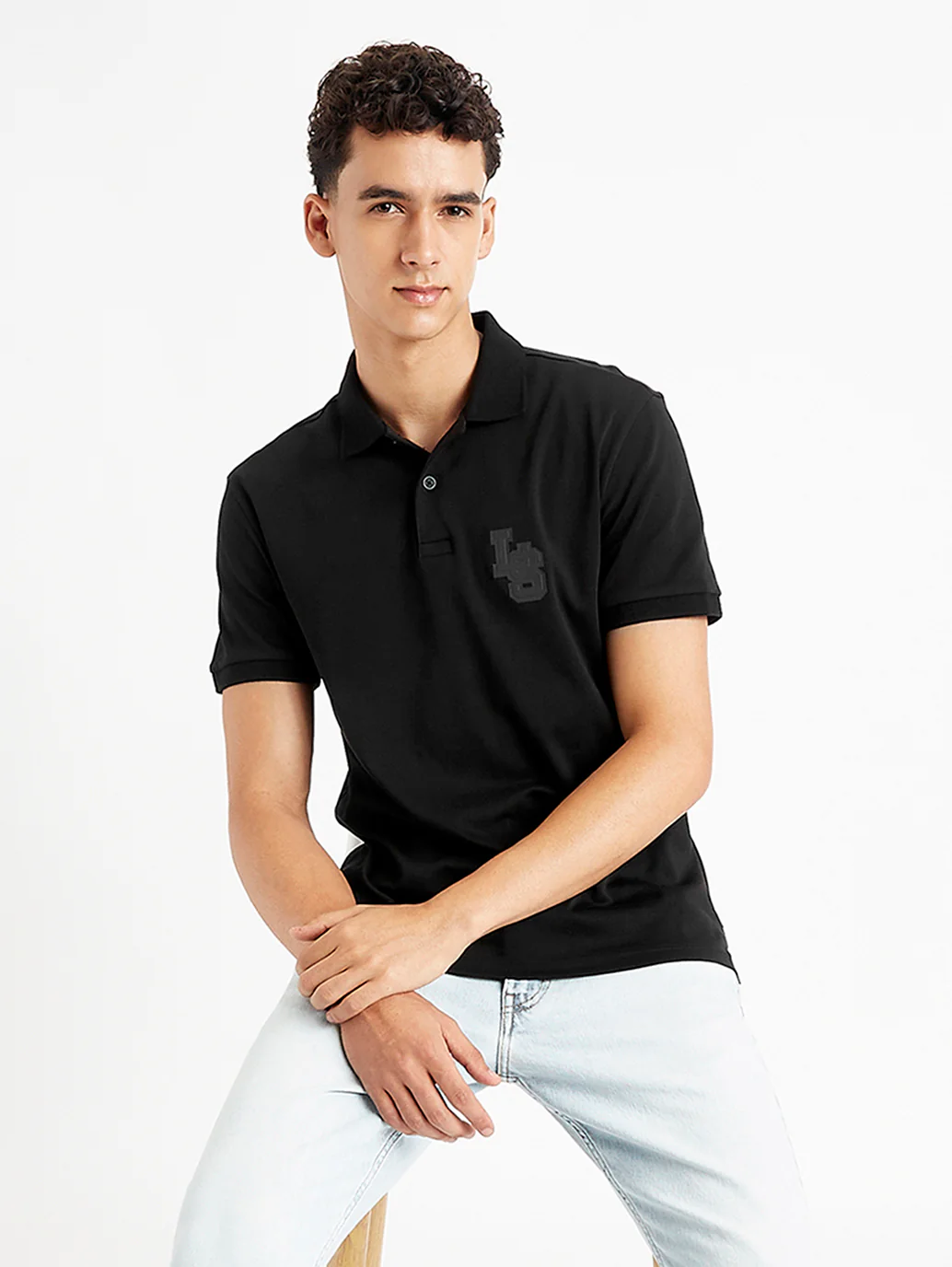 Men's Solid Slim Fit Polo T-Shirt - Image 5