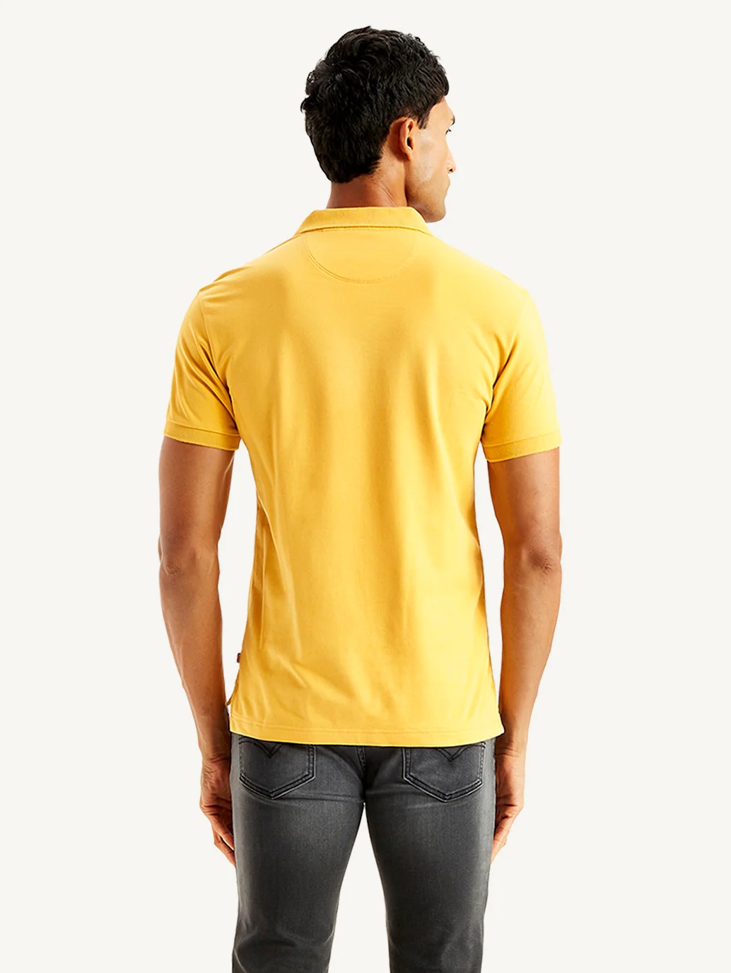 Men's Solid Slim Fit Polo T-shirt - Image 3