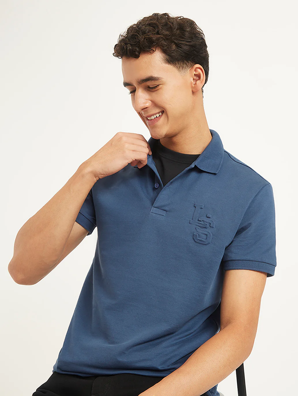 Men's Solid Slim Fit Polo T-Shirt - Image 2