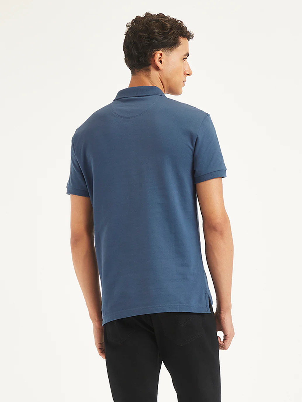 Men's Solid Slim Fit Polo T-Shirt - Image 4
