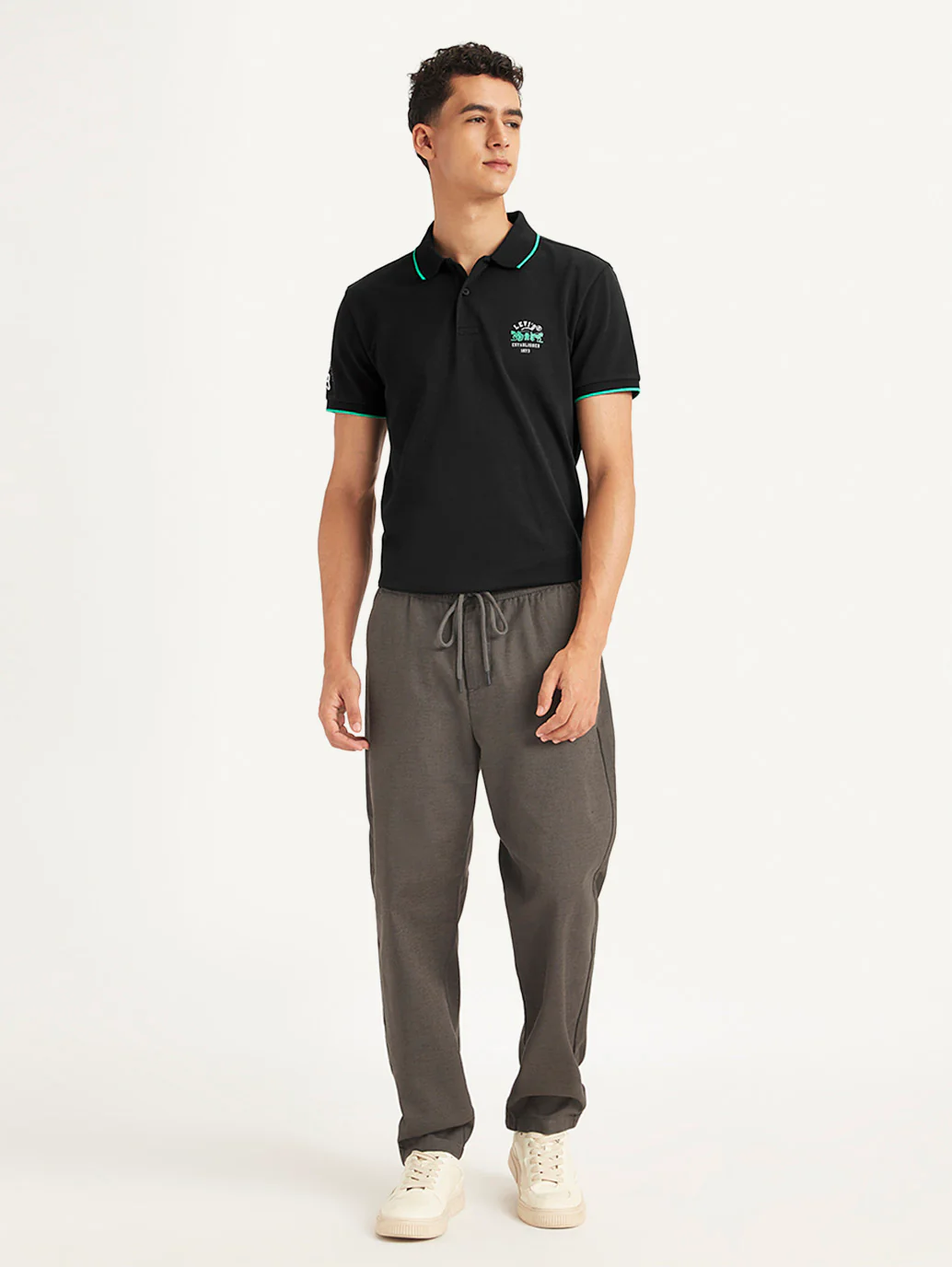 Men's Solid Slim Fit Polo T-Shirt - Image 2