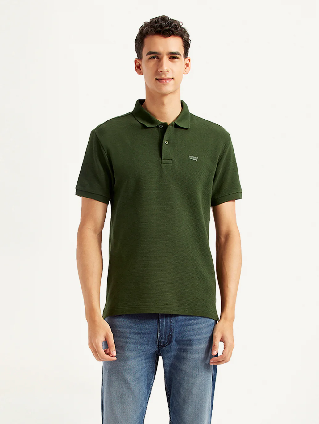 Men's Solid Slim Fit Polo T-shirt - Image 2