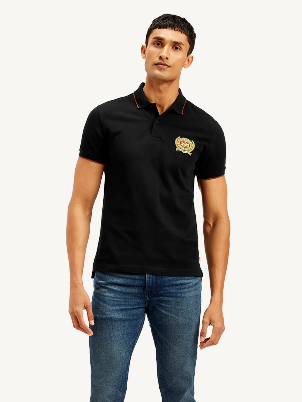 Men's Solid Slim Fit Polo T-shirt - Image 4