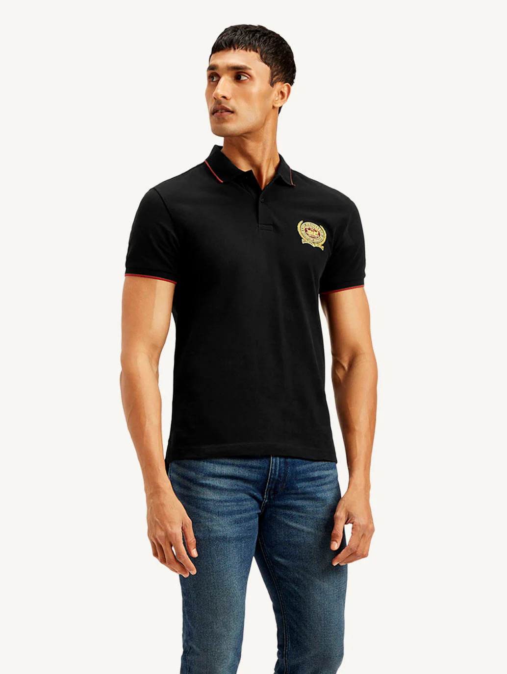 Men's Solid Slim Fit Polo T-shirt - Image 5