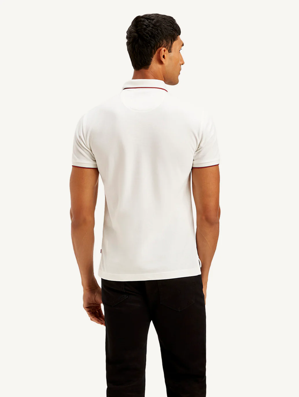 Men's Solid Slim Fit Polo T-shirt - Image 3