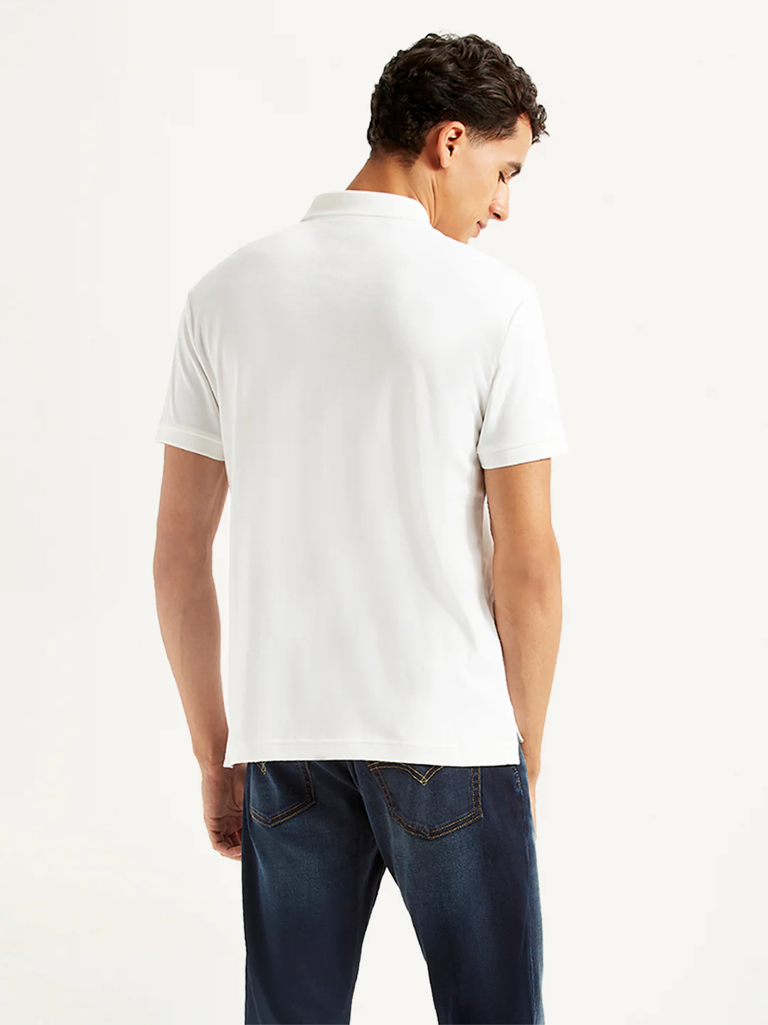 Men's Solid Slim Fit Polo T-shirt - Image 3