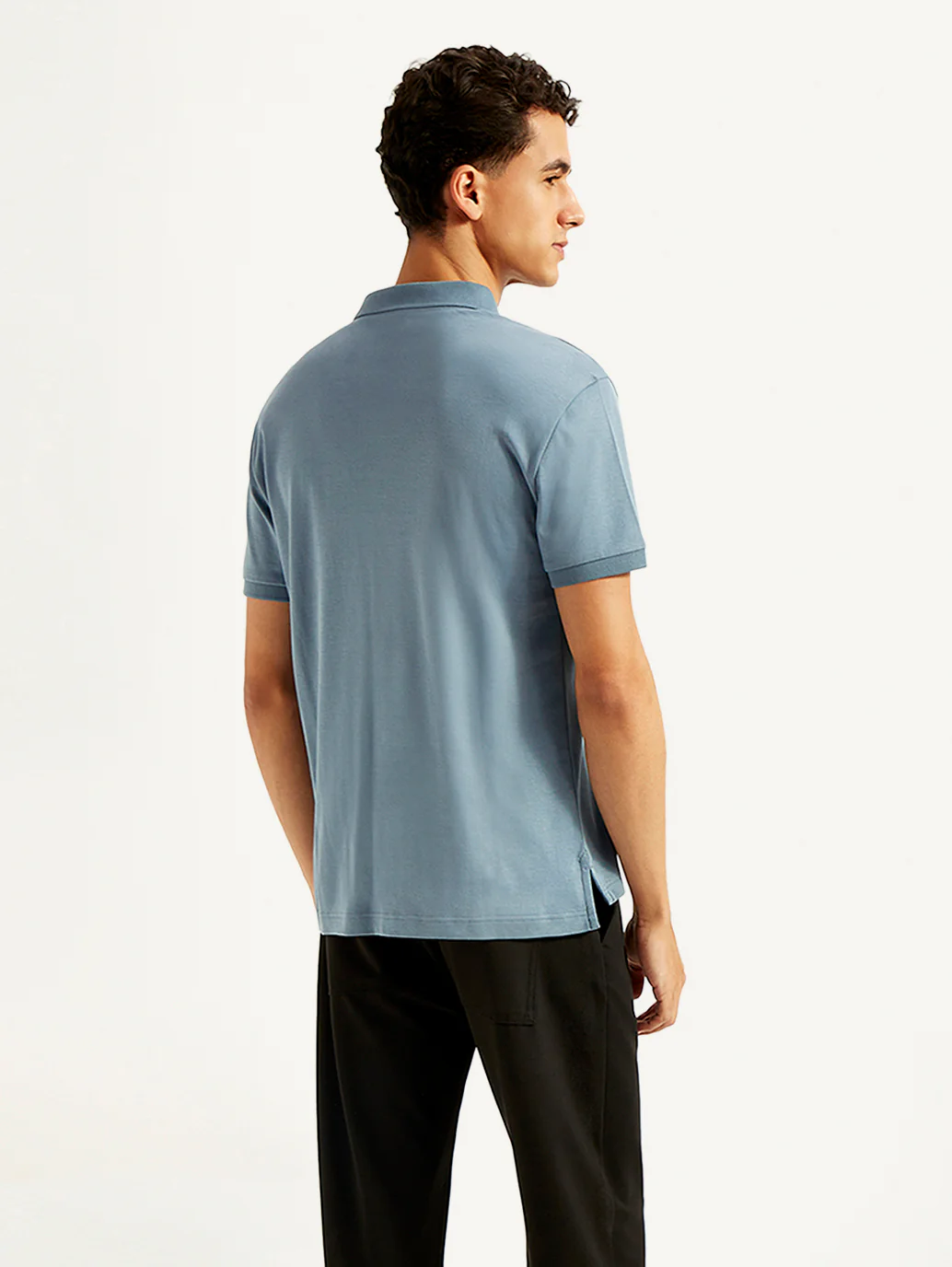 Men's Solid Slim Fit Polo T-shirt - Image 4