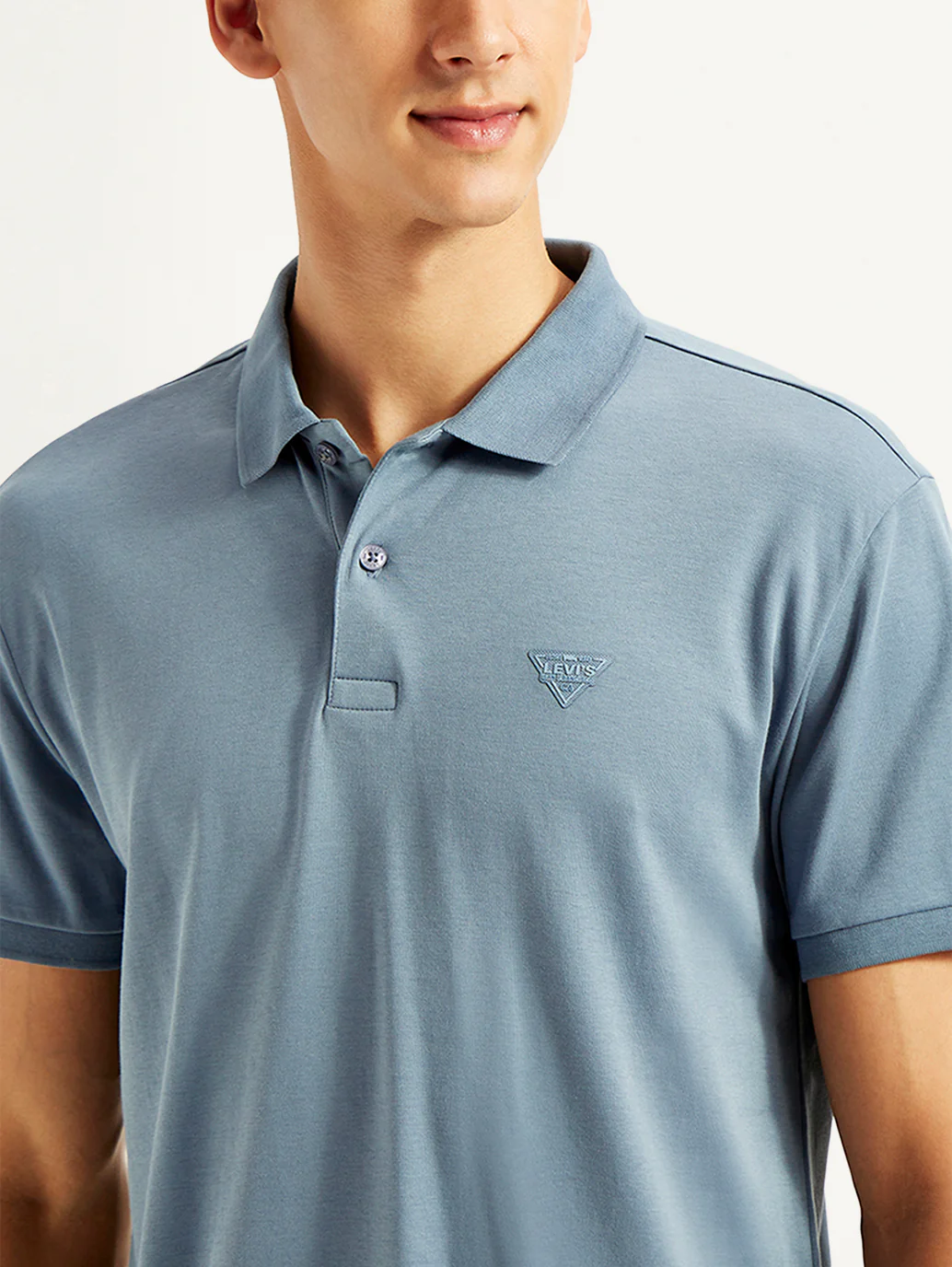 Men's Solid Slim Fit Polo T-shirt - Image 5