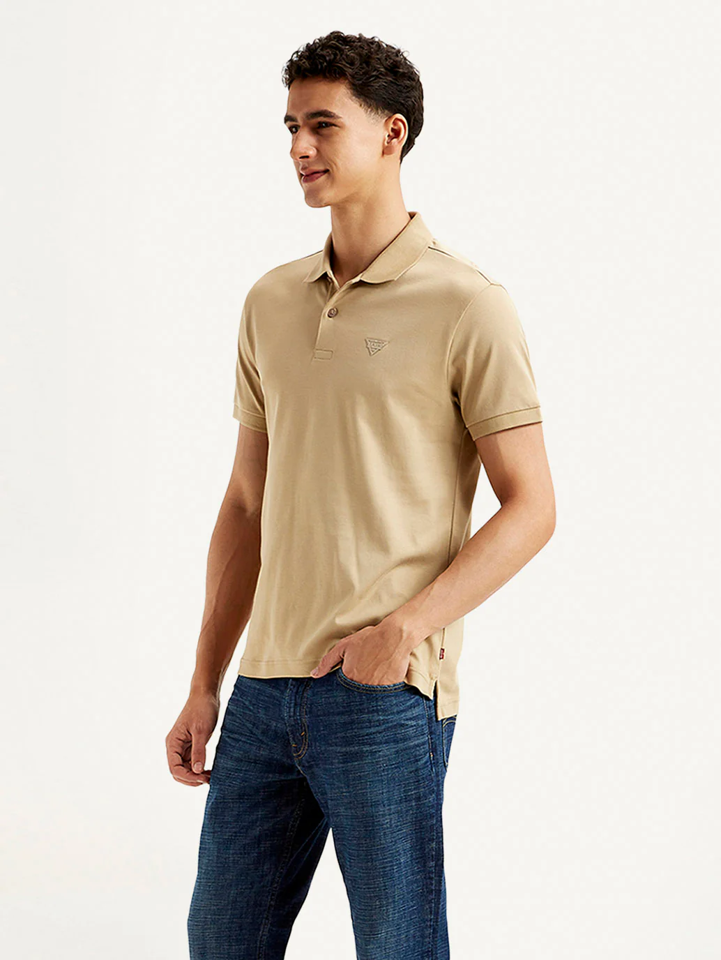 Men's Solid Slim Fit Polo T-shirt - Image 5