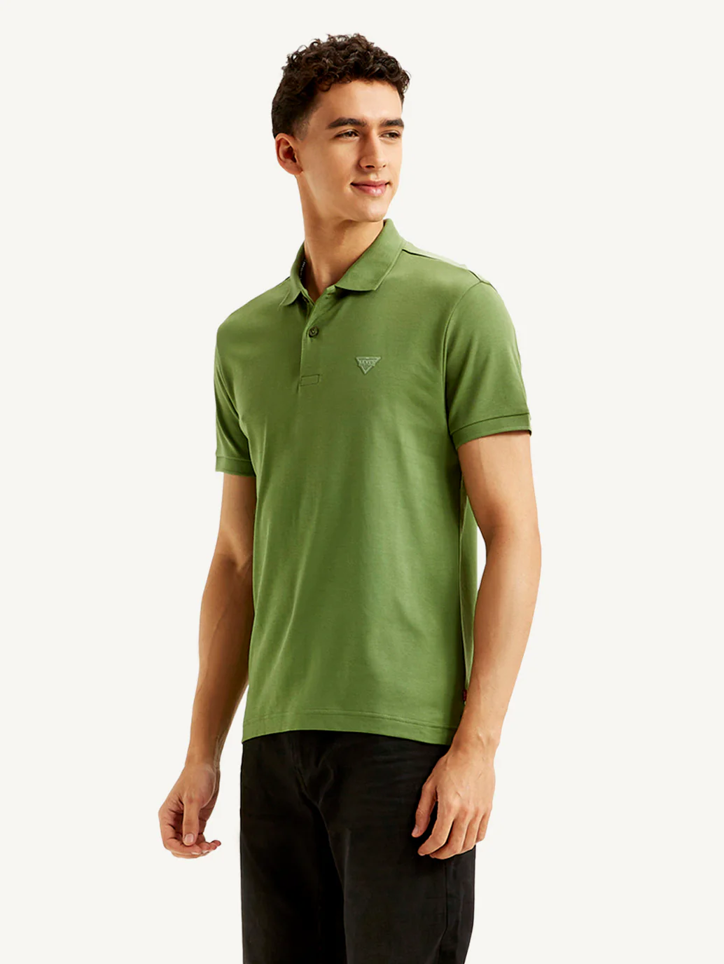 Men's Solid Slim Fit Polo T-shirt - Image 5