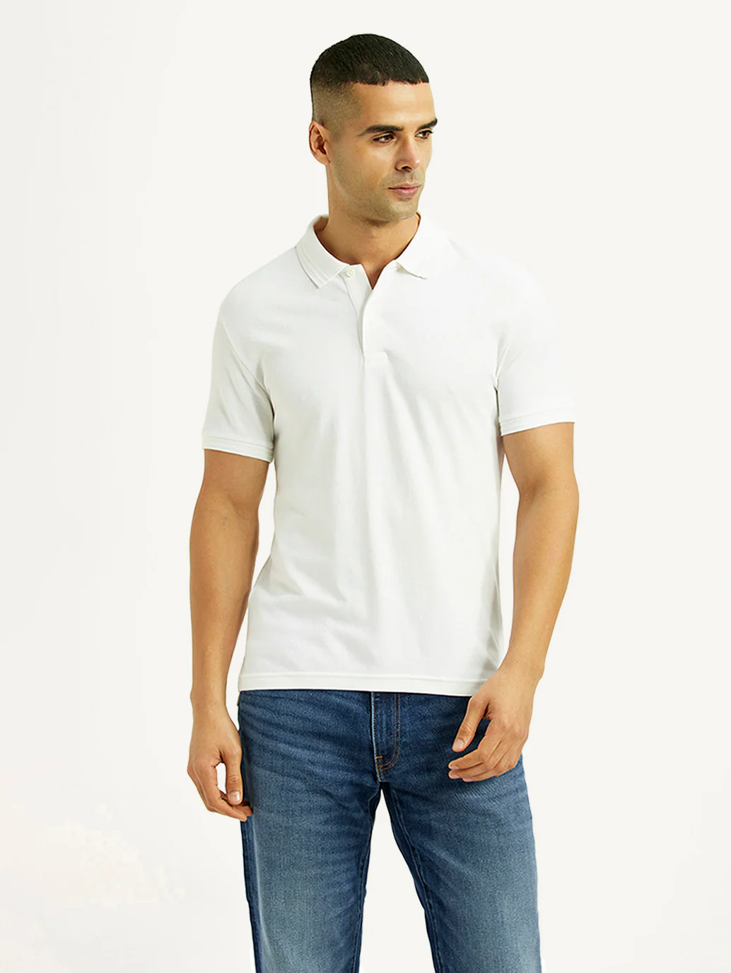 Men's Solid Slim Fit Polo T-shirt - Image 5