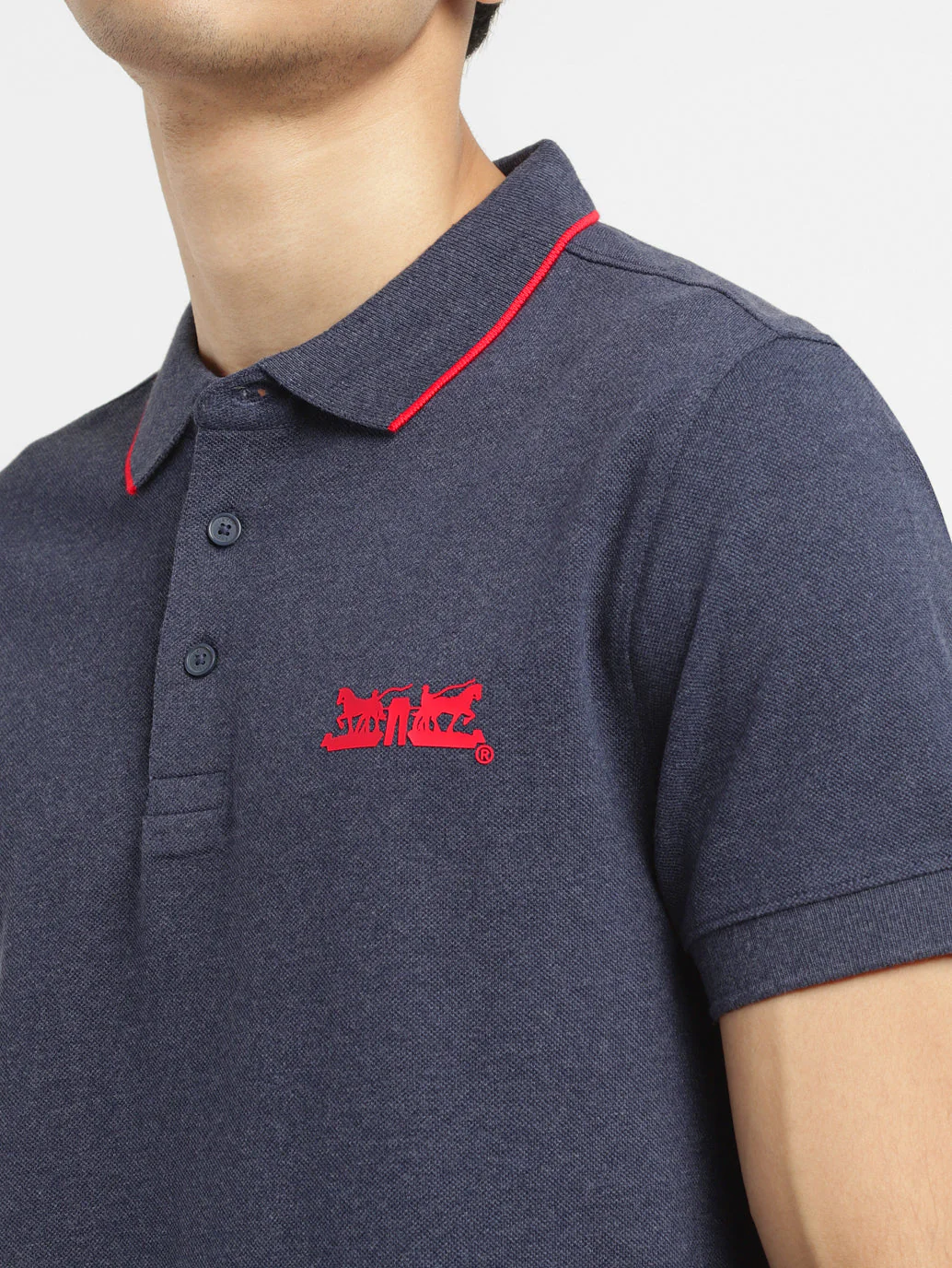 Men's Solid Slim Fit Polo T-shirt - Image 4